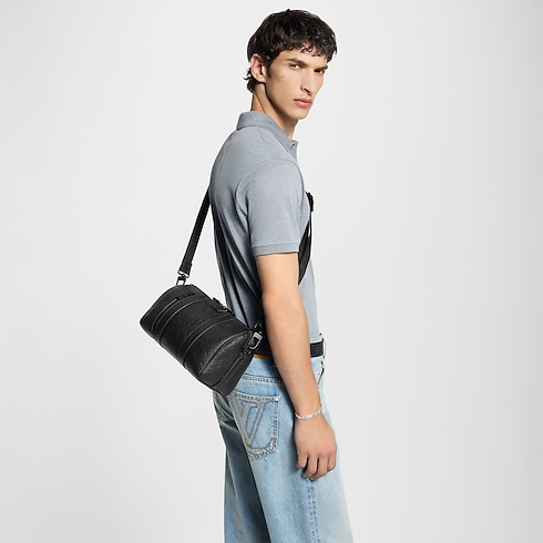 Bolso City Keepall Piel Monogram Shadow Bolsos y pequeña marroquinería Bolso de hombre LV Icons | LOUIS VUITTON (Zoom de producto)