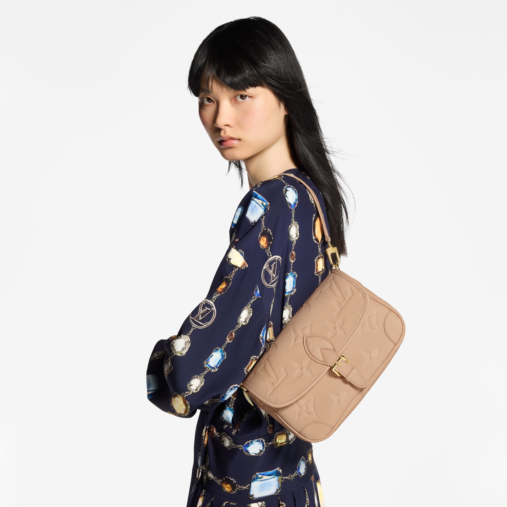 Bolso Diane Piel Monogram Empreinte Mujer Bolsos Bolsos | LOUIS VUITTON (Zoom de producto)