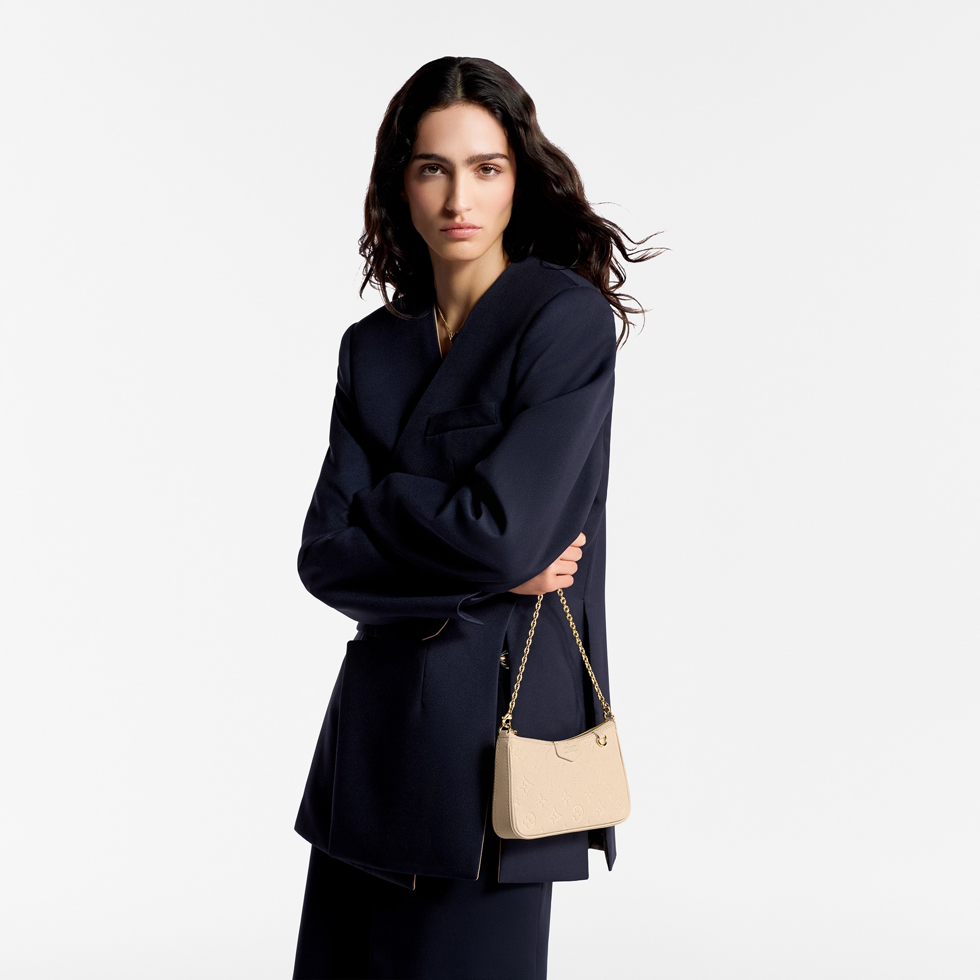 Bolso Easy Pouch On Strap Piel Monogram Empreinte Mujer Carteras y pequeña marroquinería Todas las carteras y pequeña marroquinería | LOUIS VUITTON (Zoom de producto)