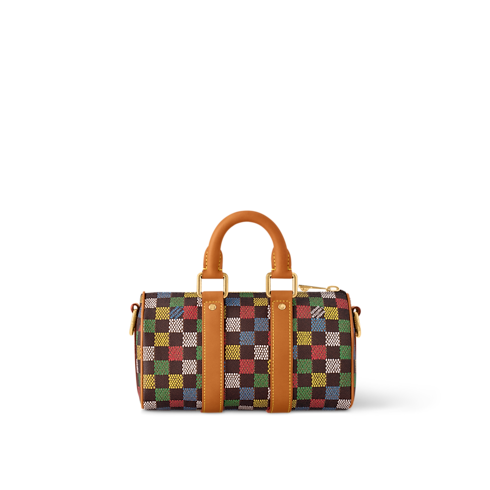 Bolso Keepall 25 con bandolera Lona Damier Ebène Bolsos y pequeña marroquinería Bolso de hombre LV Icons | LOUIS VUITTON (Zoom de producto)