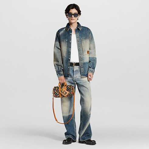 Bolso Keepall 25 con bandolera Lona Damier Ebène Bolsos y pequeña marroquinería Bolso de hombre LV Icons | LOUIS VUITTON (Zoom de producto)