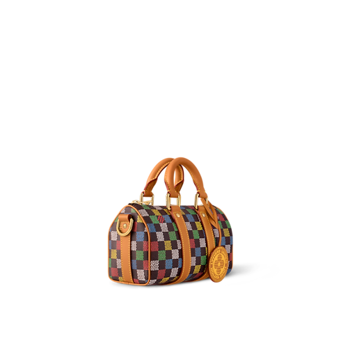 Bolso Keepall 25 con bandolera Lona Damier Ebène Bolsos y pequeña marroquinería Bolso de hombre LV Icons | LOUIS VUITTON (Zoom de producto)