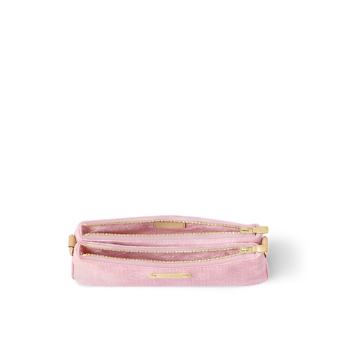 Bolso Liv Pochette Lona Monogram Denim Mujer Carteras y pequeña marroquinería Carteras con cadena y mini bolsos | LOUIS VUITTON (Zoom de producto)