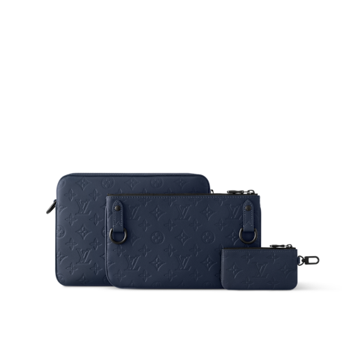 Bolso Messenger Trio Piel Monogram Shadow Bolsos y pequeña marroquinería Bolsos de mujer Novedades | LOUIS VUITTON (Zoom de producto)