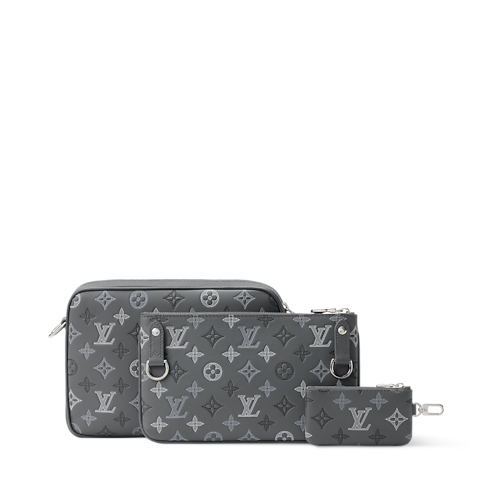 Bolso Messenger Trio Monogram Shadow Hombre Bolsos Todos los bolsos | LOUIS VUITTON (Zoom de producto)