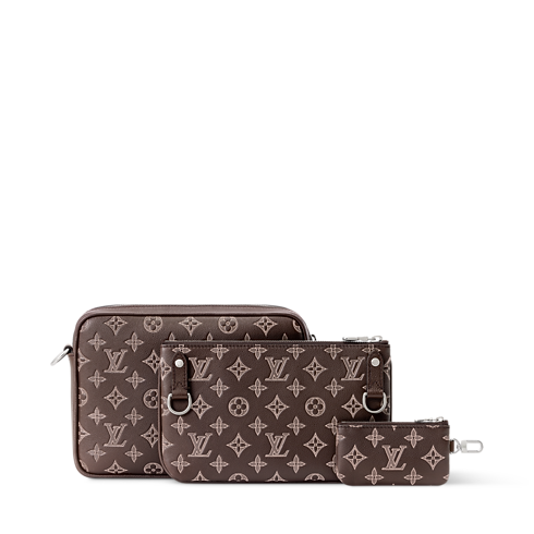 Bolso Messenger Trio Monogram Shadow Hombre Bolsos Todos los bolsos | LOUIS VUITTON (Zoom de producto)