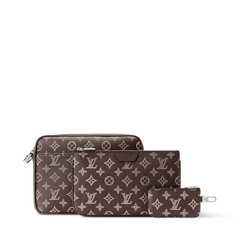 Bolso Messenger Trio Monogram Shadow Hombre Bolsos Todos los bolsos | LOUIS VUITTON (Zoom de producto)