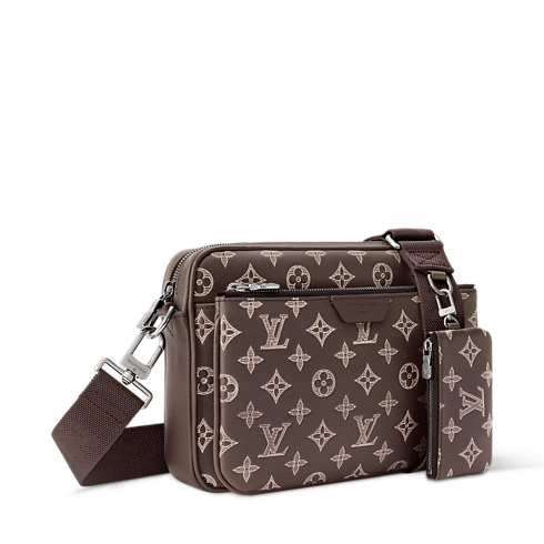 Bolso Messenger Trio Monogram Shadow Hombre Bolsos Todos los bolsos | LOUIS VUITTON (Zoom de producto)