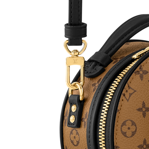 Bolso Mini Boîte Chapeau Lona Monogram Reverse Canvas Mujer Carteras y pequeña marroquinería Carteras con cadena y mini bolsos | LOUIS VUITTON (Zoom de producto)