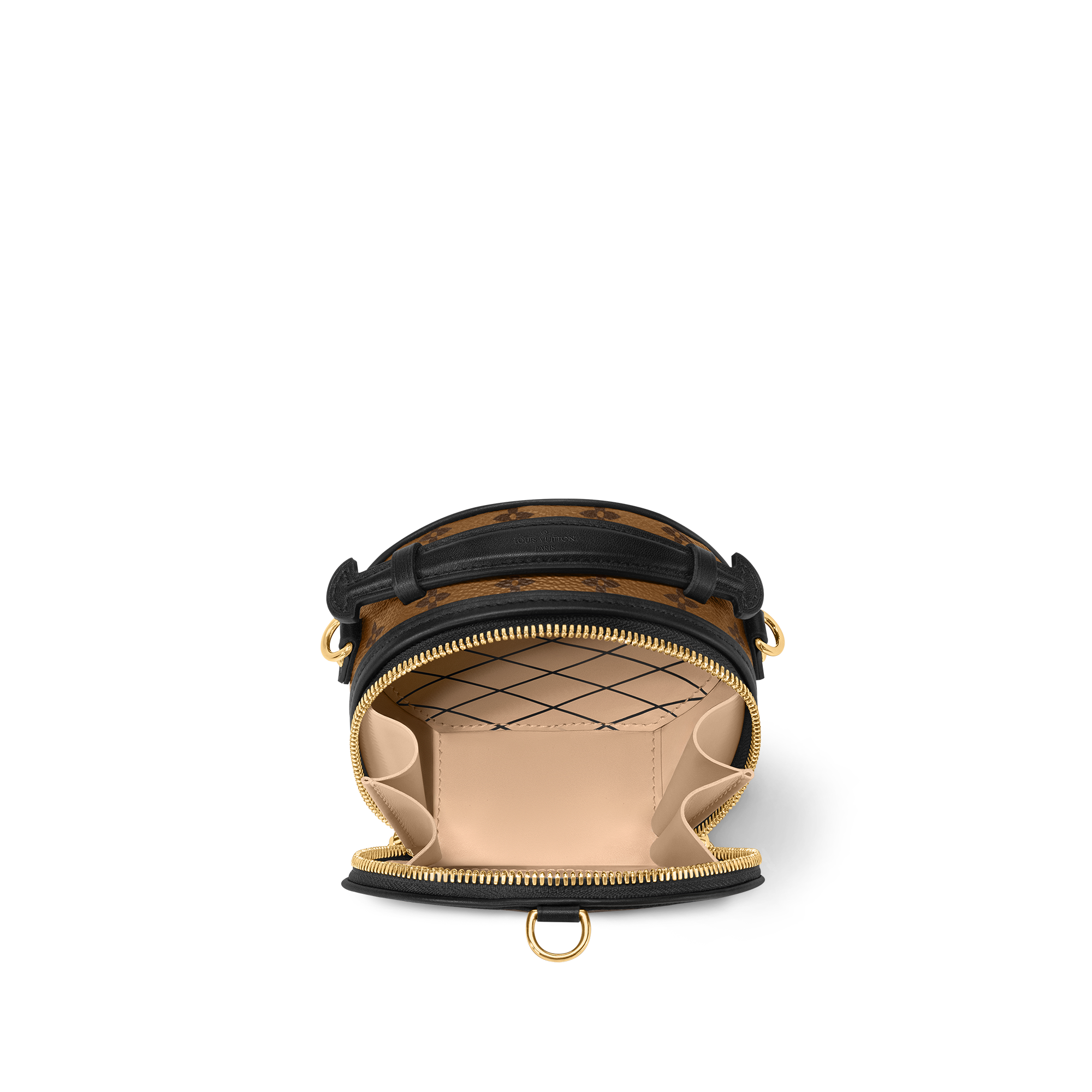 Bolso Mini Boîte Chapeau Lona Monogram Reverse Canvas Mujer Carteras y pequeña marroquinería Carteras con cadena y mini bolsos | LOUIS VUITTON (Zoom de producto)