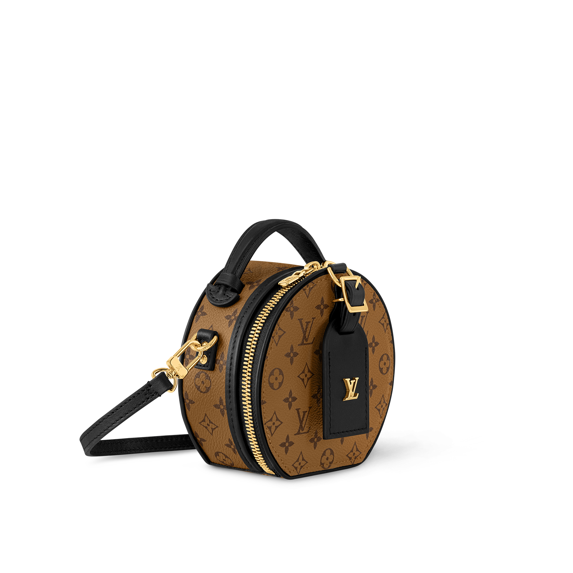 Bolso Mini Boîte Chapeau Lona Monogram Reverse Canvas Mujer Carteras y pequeña marroquinería Carteras con cadena y mini bolsos | LOUIS VUITTON (Zoom de producto)