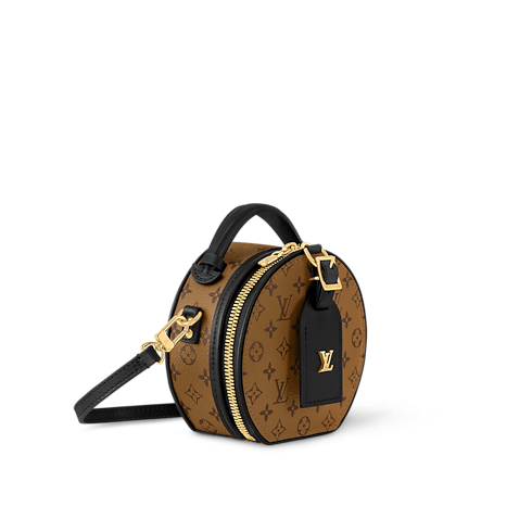 Bolso Mini Boîte Chapeau Lona Monogram Reverse Canvas Mujer Carteras y pequeña marroquinería Carteras con cadena y mini bolsos | LOUIS VUITTON (Zoom de producto)