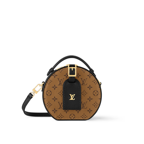 Bolso Mini Boîte Chapeau Lona Monogram Reverse Canvas Mujer Carteras y pequeña marroquinería Carteras con cadena y mini bolsos | LOUIS VUITTON (Zoom de producto)