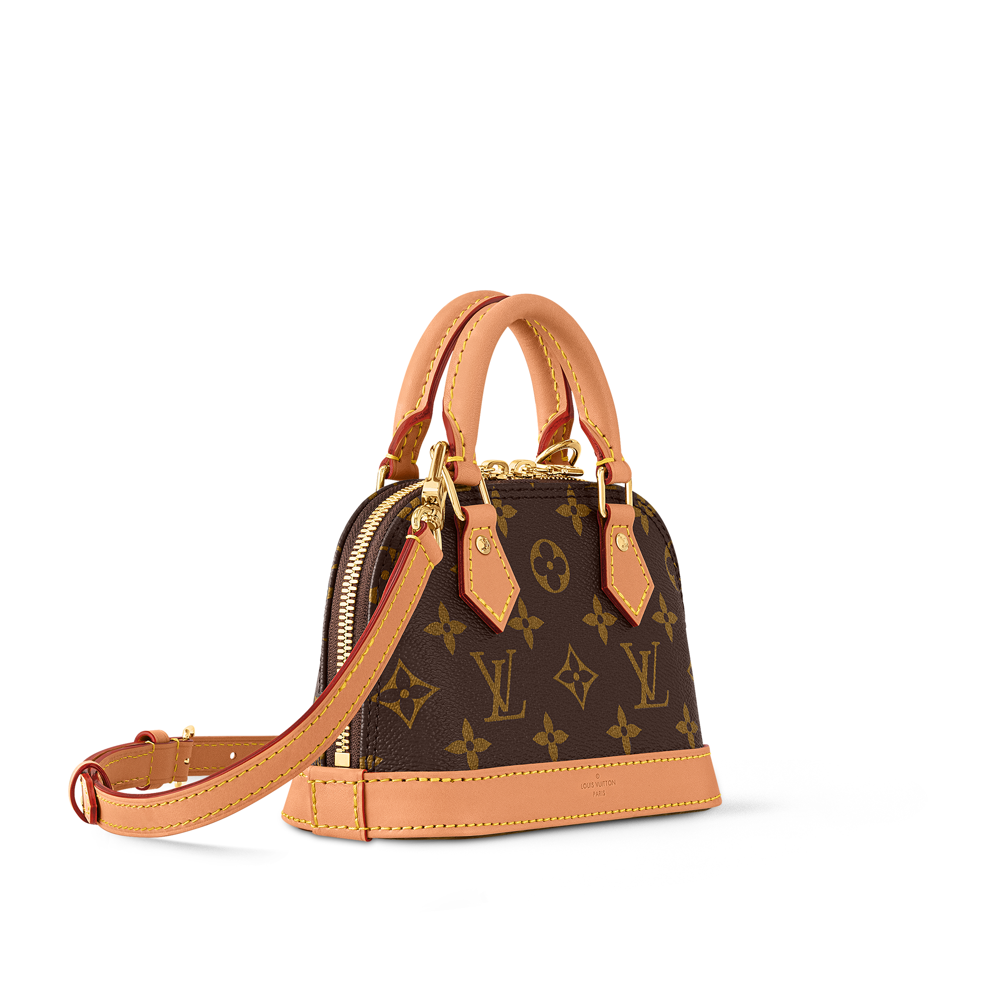 Bolso Nano Alma Lona Monogram Mujer Carteras y pequeña marroquinería Carteras con cadena y mini bolsos | LOUIS VUITTON (Zoom de producto)