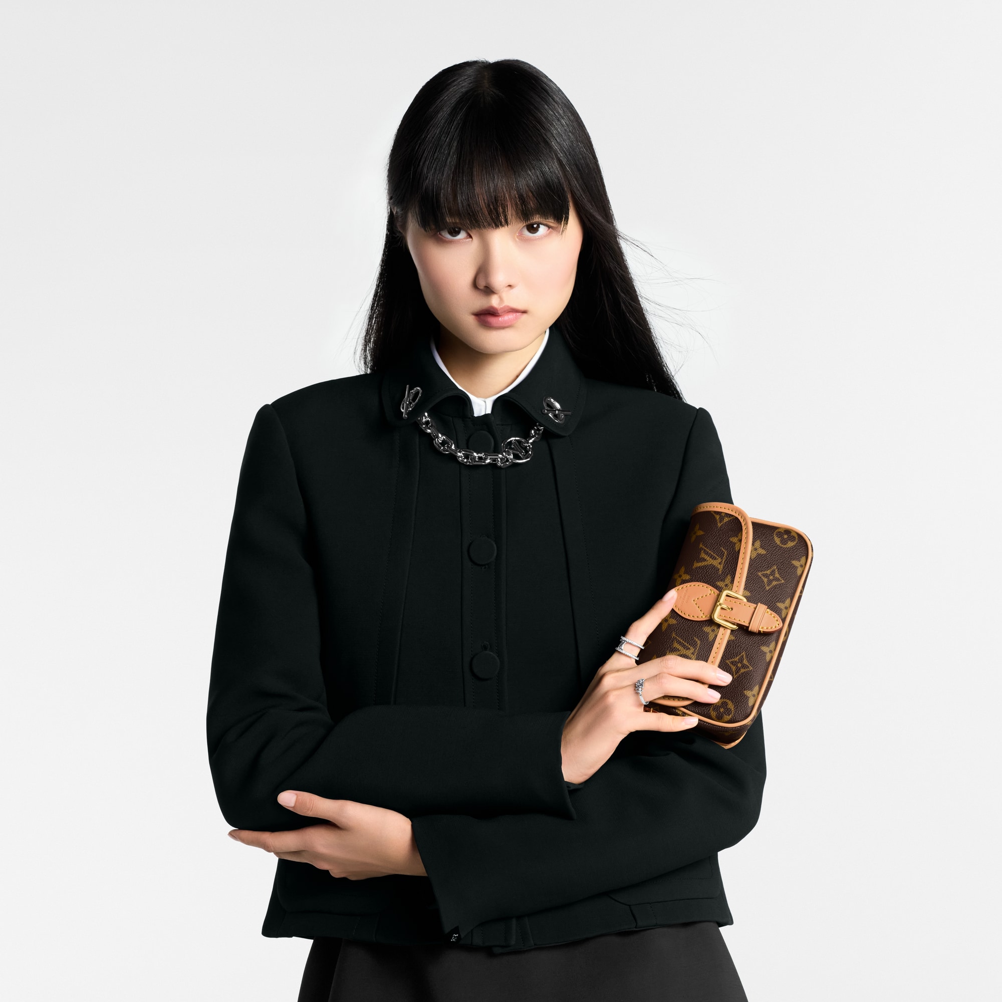Bolso Nano Diane Lona Monogram Mujer Carteras y pequeña marroquinería Carteras con cadena y mini bolsos | LOUIS VUITTON (Zoom de producto)