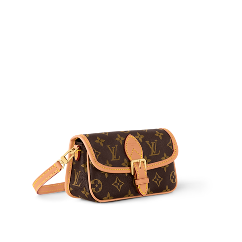 Bolso Nano Diane Lona Monogram Mujer Carteras y pequeña marroquinería Carteras con cadena y mini bolsos | LOUIS VUITTON (Zoom de producto)