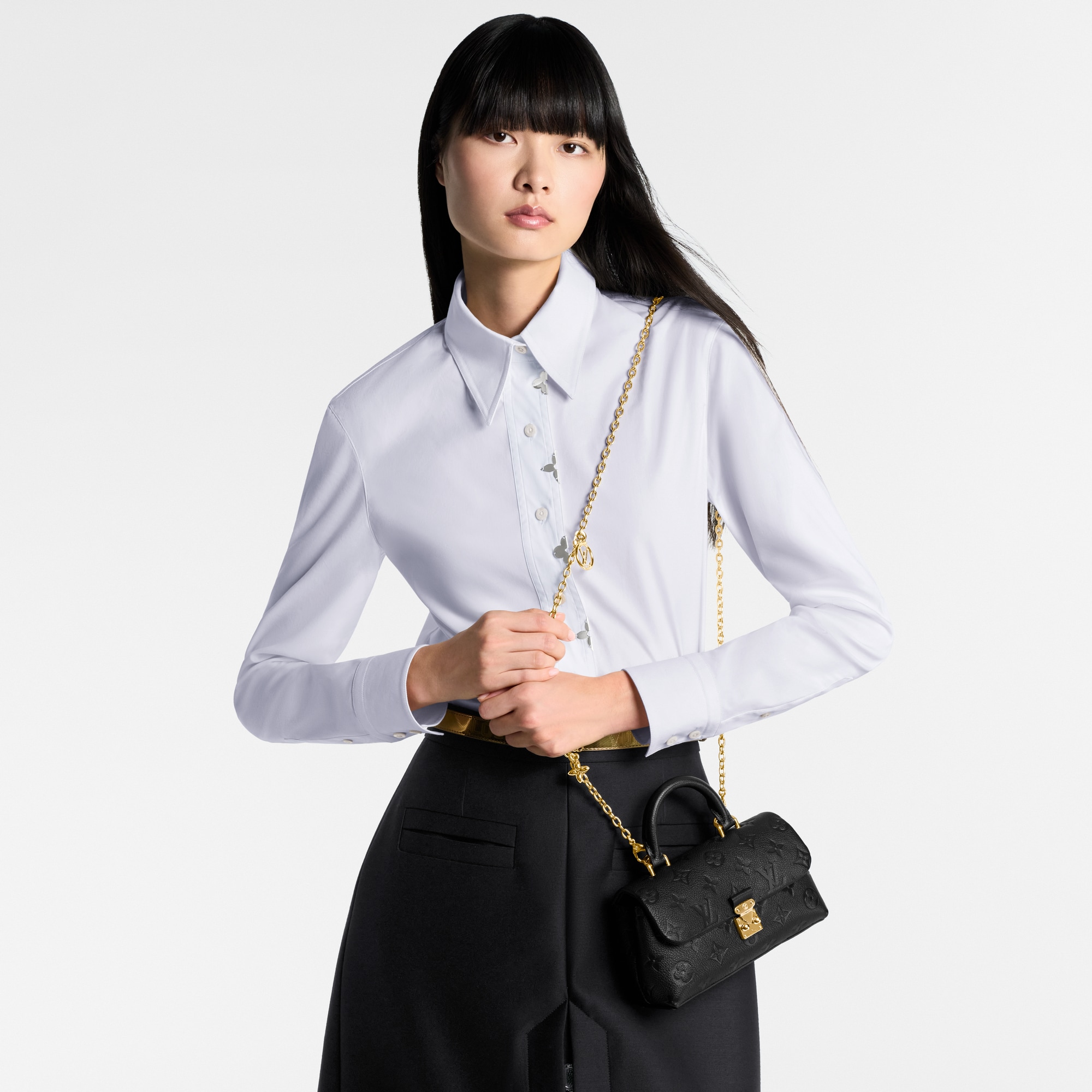 Bolso Nano Madeleine Piel Monogram Empreinte Mujer Carteras y pequeña marroquinería Carteras con cadena y mini bolsos | LOUIS VUITTON (Zoom de producto)