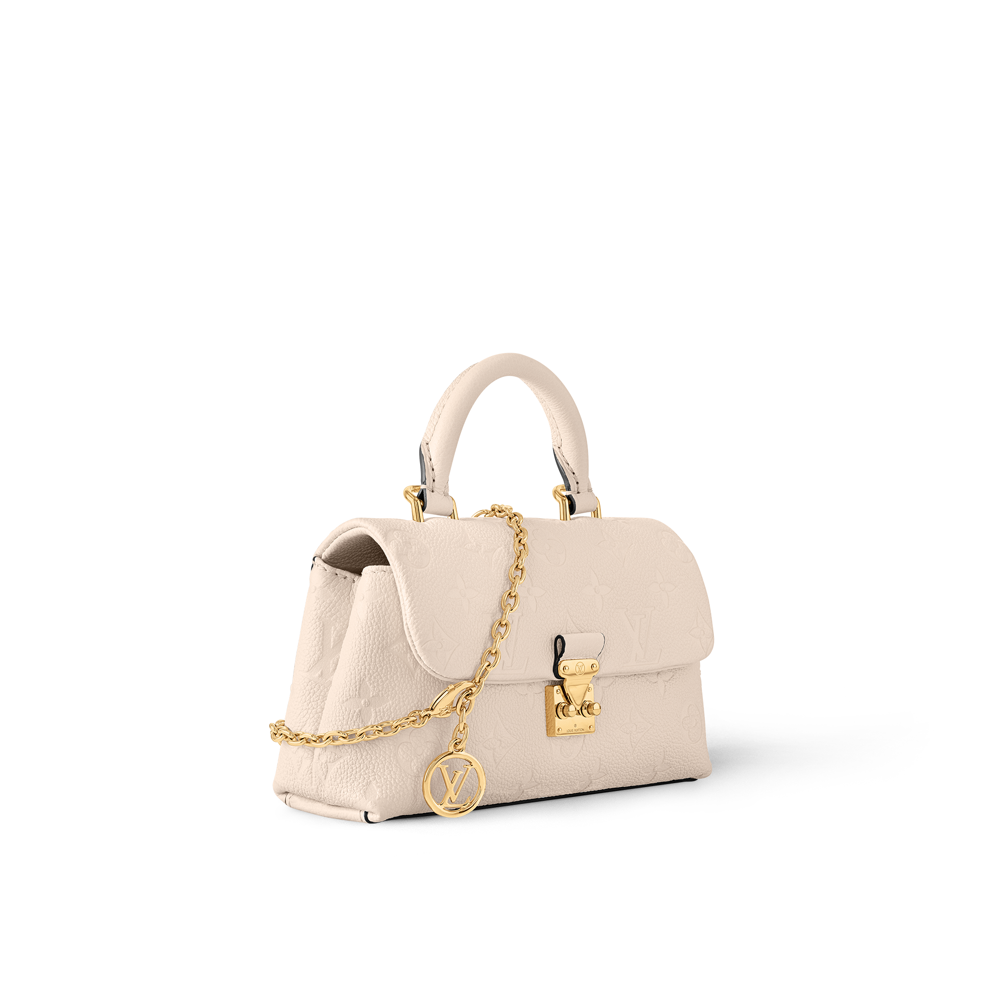 Bolso Nano Madeleine Piel Monogram Empreinte Mujer Carteras y pequeña marroquinería Carteras con cadena y mini bolsos | LOUIS VUITTON (Zoom de producto)
