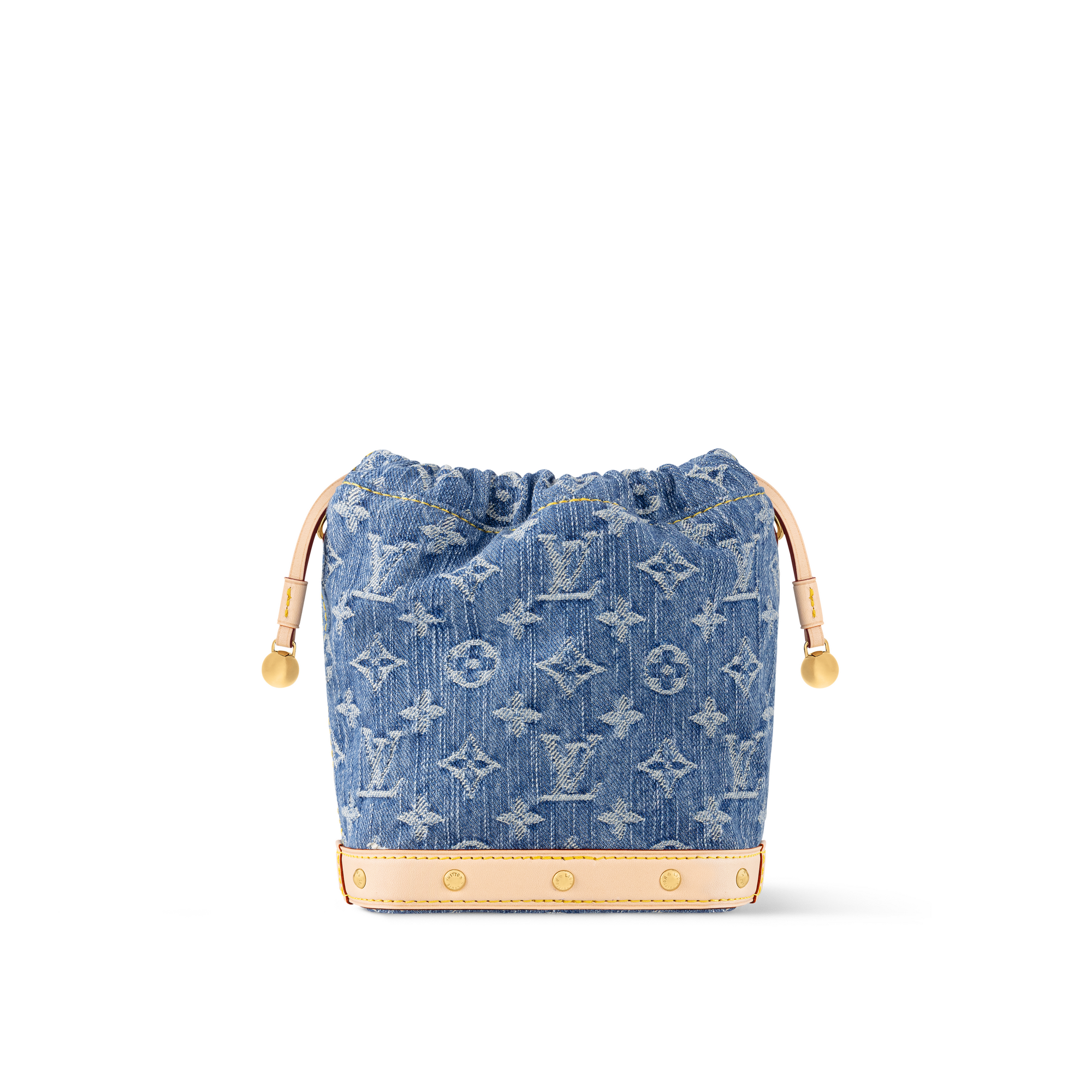 Bolso Nano Noé Lona Monogram Denim Mujer Carteras y pequeña marroquinería Carteras con cadena y mini bolsos | LOUIS VUITTON (Zoom de producto)
