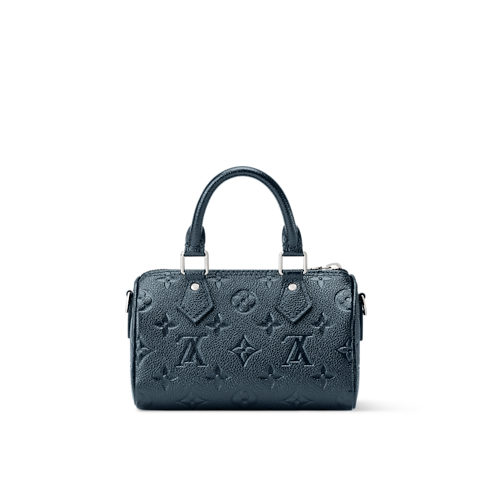 Bolso Nano Speedy Piel Monogram Empreinte Mujer Carteras y pequeña marroquinería Carteras con cadena y mini bolsos | LOUIS VUITTON (Zoom de producto)