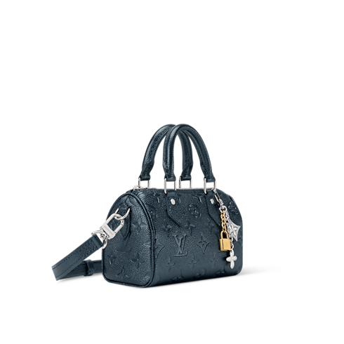 Bolso Nano Speedy Piel Monogram Empreinte Mujer Carteras y pequeña marroquinería Carteras con cadena y mini bolsos | LOUIS VUITTON (Zoom de producto)