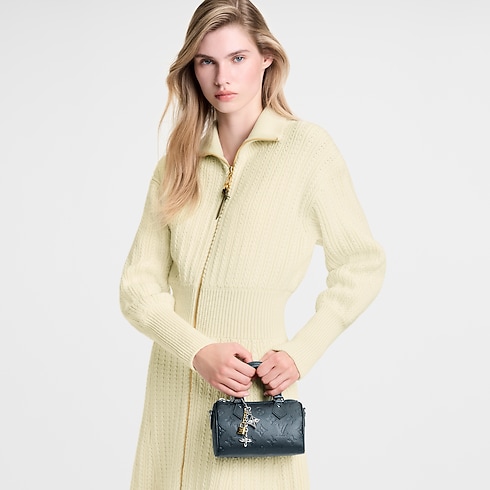 Bolso Nano Speedy Piel Monogram Empreinte Mujer Carteras y pequeña marroquinería Carteras con cadena y mini bolsos | LOUIS VUITTON (Zoom de producto)