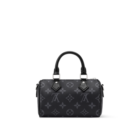 Bolso Nano Speedy Monogram Eclipse Mujer Carteras y pequeña marroquinería Carteras con cadena y mini bolsos | LOUIS VUITTON (Zoom de producto)