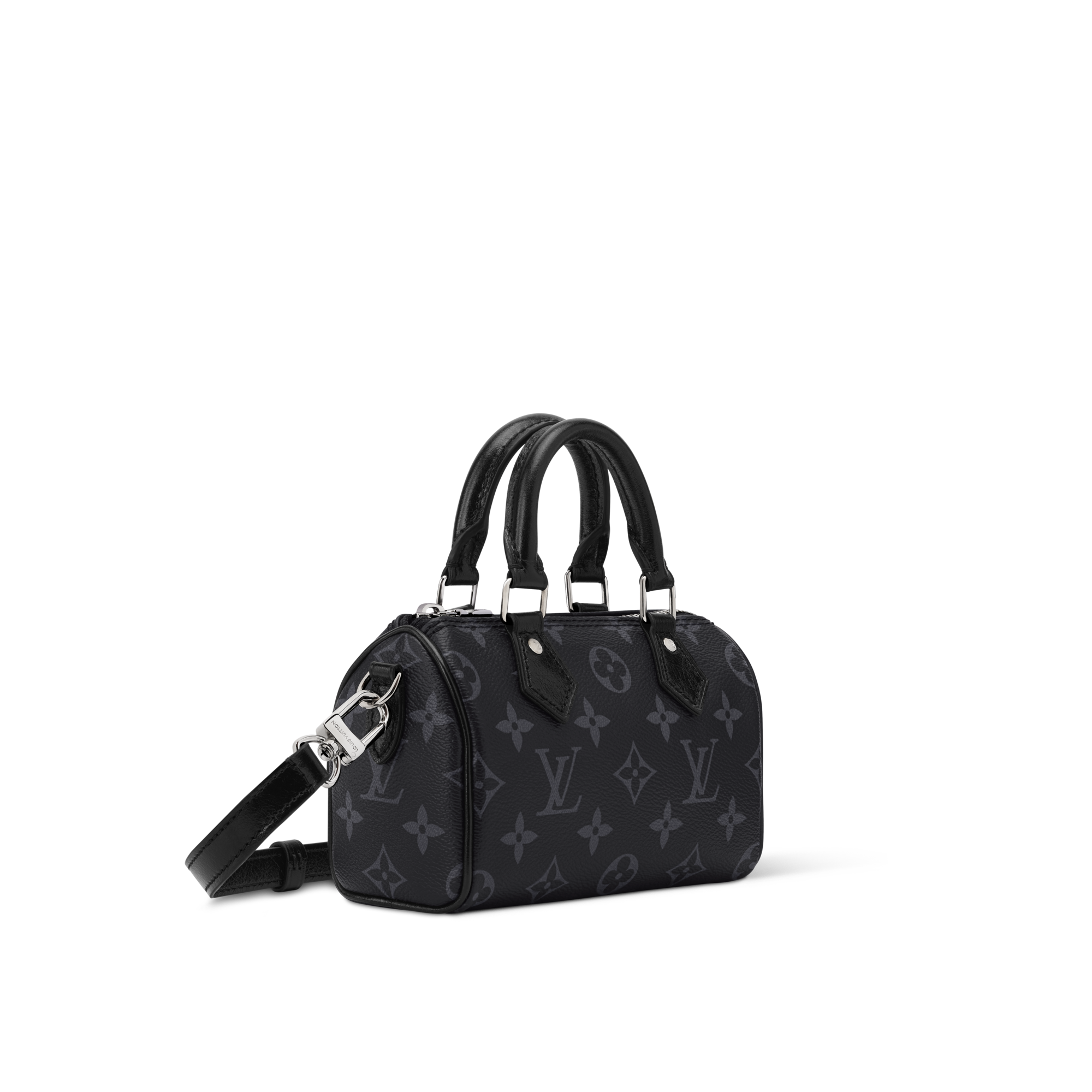 Bolso Nano Speedy Monogram Eclipse Mujer Carteras y pequeña marroquinería Carteras con cadena y mini bolsos | LOUIS VUITTON (Zoom de producto)
