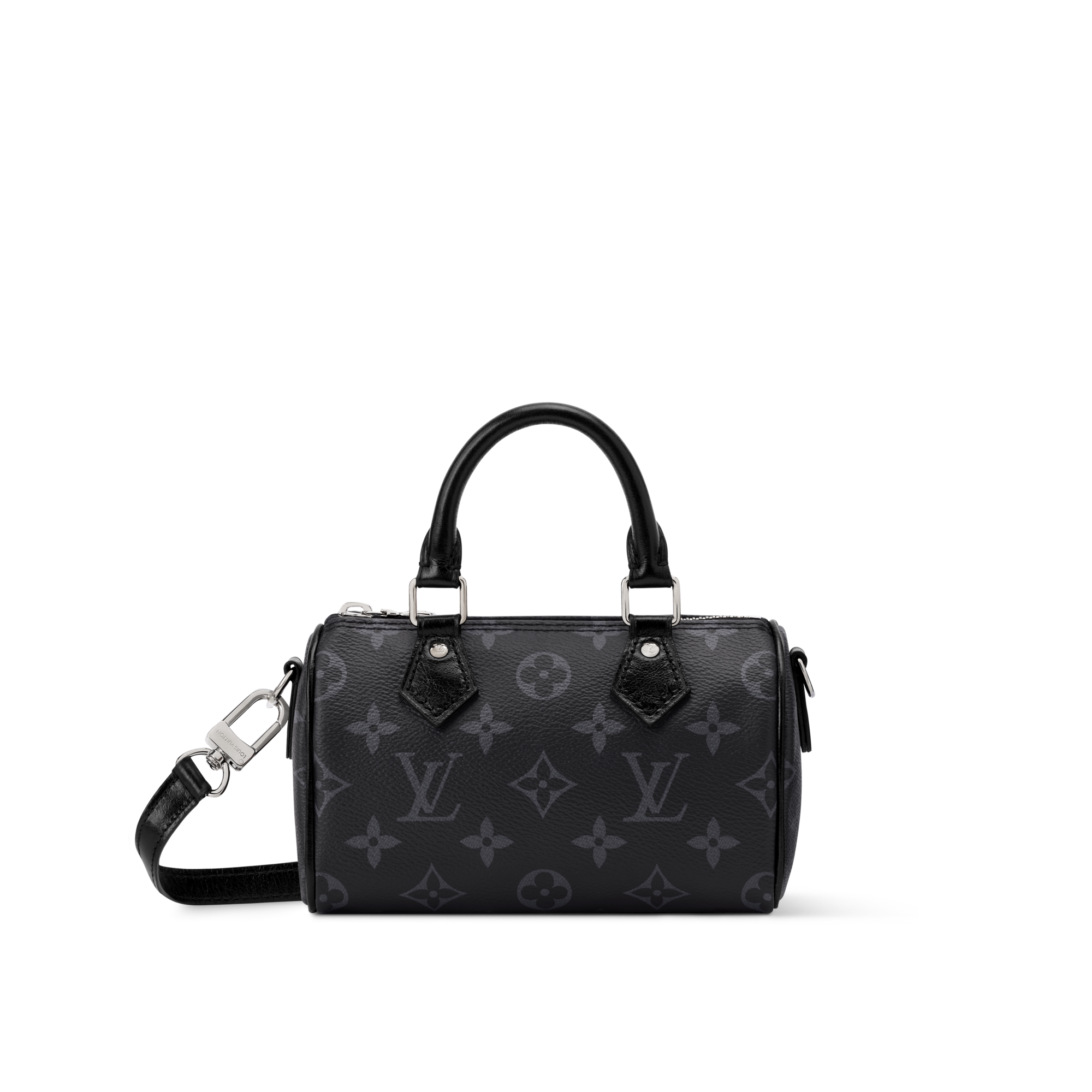 Bolso Nano Speedy Monogram Eclipse Mujer Carteras y pequeña marroquinería Carteras con cadena y mini bolsos | LOUIS VUITTON (Zoom de producto)