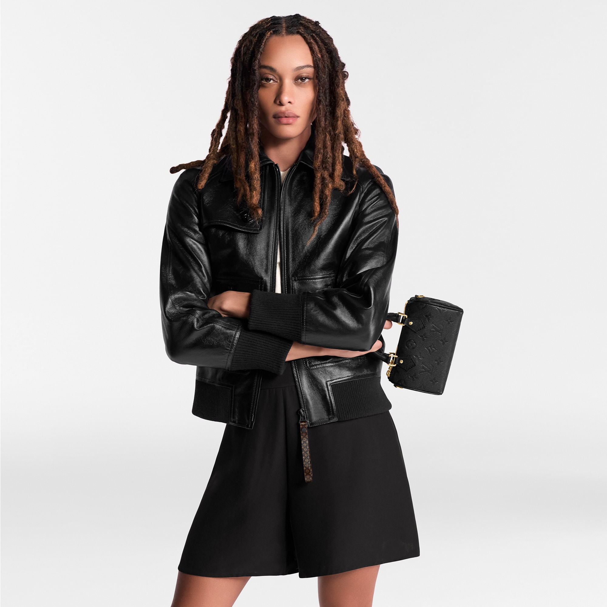Bolso Nano Speedy Piel Monogram Empreinte Mujer Carteras y pequeña marroquinería Carteras con cadena y mini bolsos | LOUIS VUITTON (Zoom de producto)