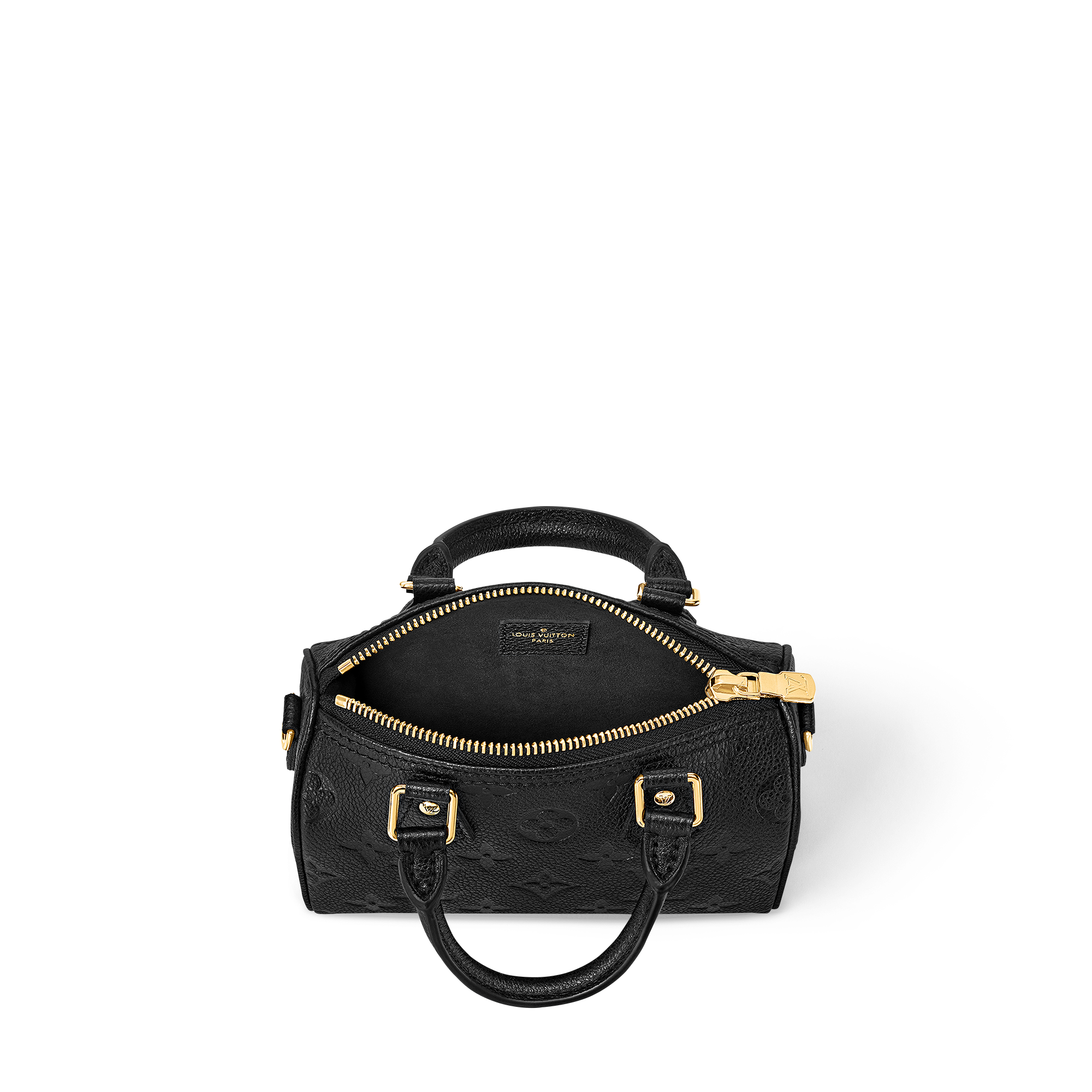 Bolso Nano Speedy Piel Monogram Empreinte Mujer Carteras y pequeña marroquinería Carteras con cadena y mini bolsos | LOUIS VUITTON (Zoom de producto)