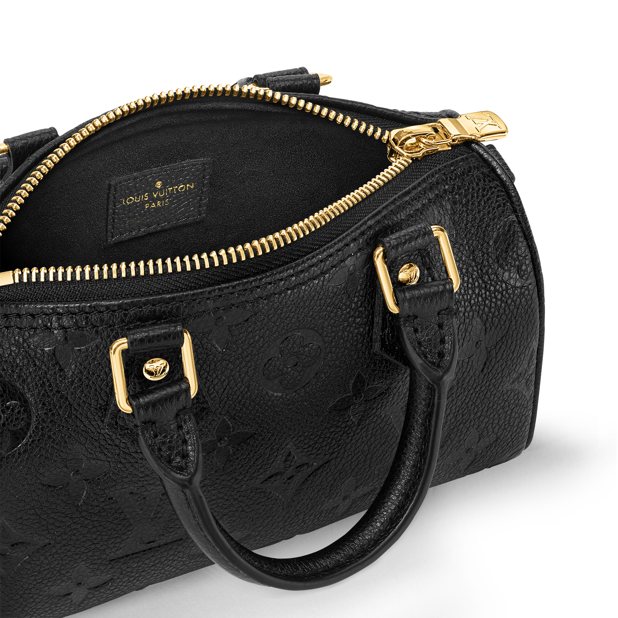 Bolso Nano Speedy Piel Monogram Empreinte Mujer Carteras y pequeña marroquinería Carteras con cadena y mini bolsos | LOUIS VUITTON (Zoom de producto)
