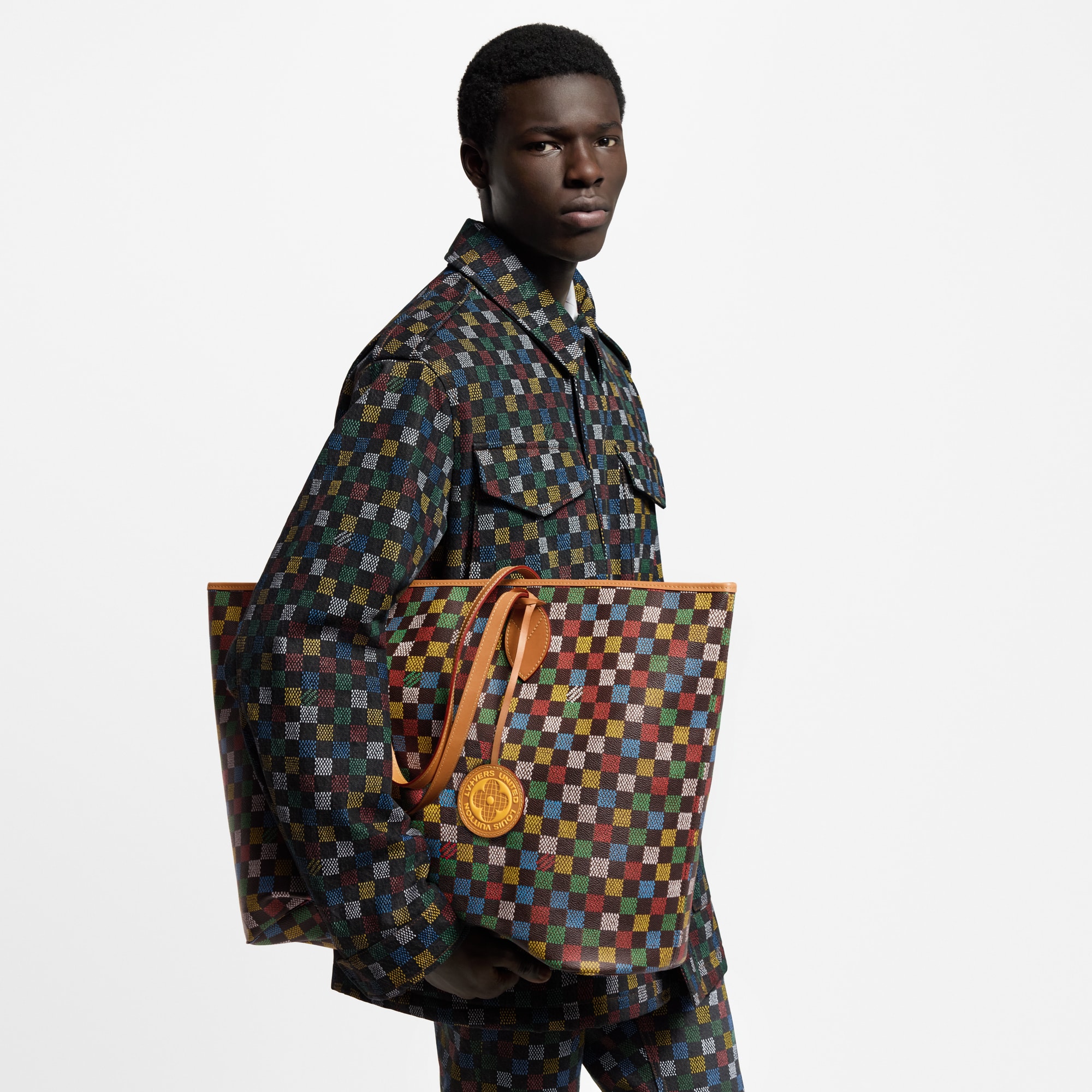 Bolso Nevereverfull Lona Damier Ebène Hombre Viaje Bolsos de viaje | LOUIS VUITTON (Zoom de producto)