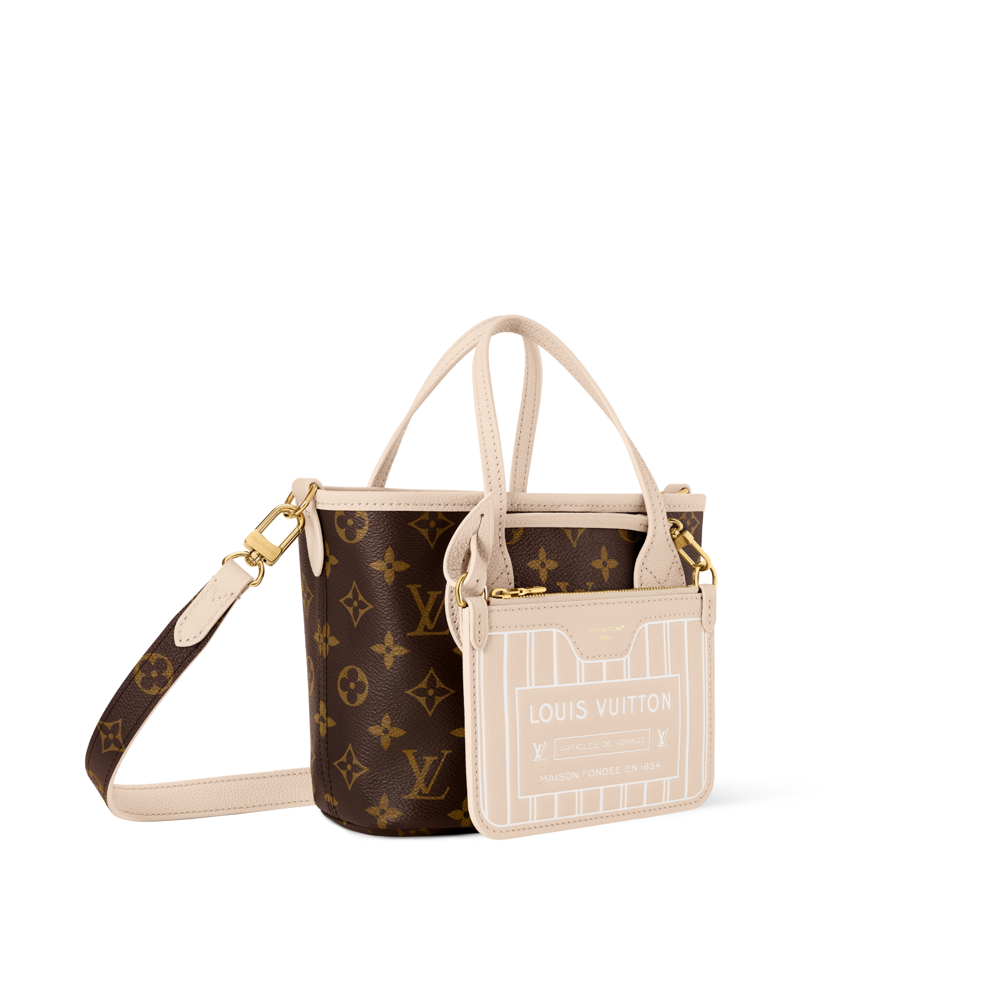 Bolso Neverfull Inside Out BB  Bolsos y pequeña marroquinería Bolsos de mujer Icónicos Louis Vuitton | LOUIS VUITTON (Zoom de producto)