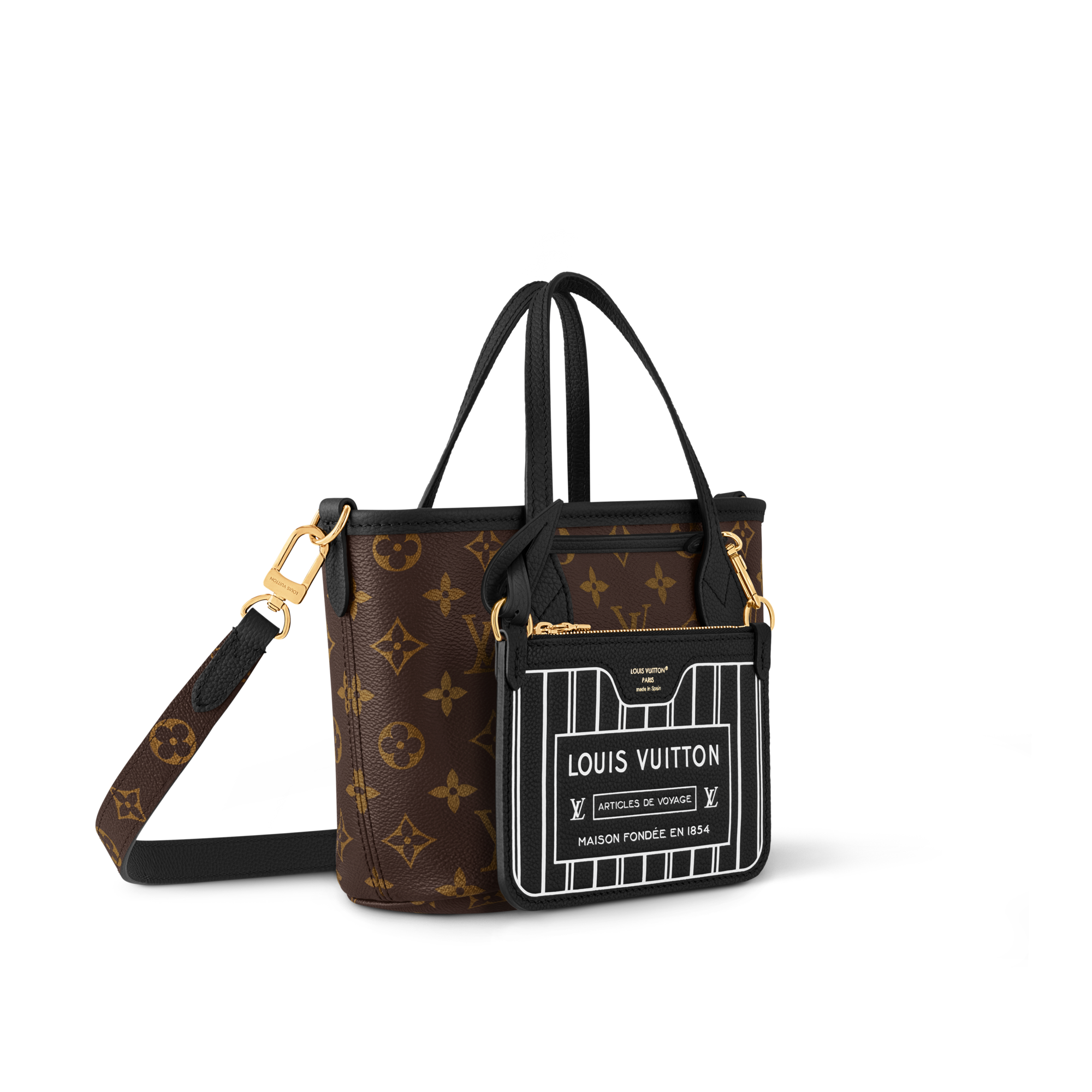 Bolso Neverfull Inside Out BB con bandolera H33 Bolsos y pequeña marroquinería Bolsos de mujer Icónicos Louis Vuitton | LOUIS VUITTON (Zoom de producto)