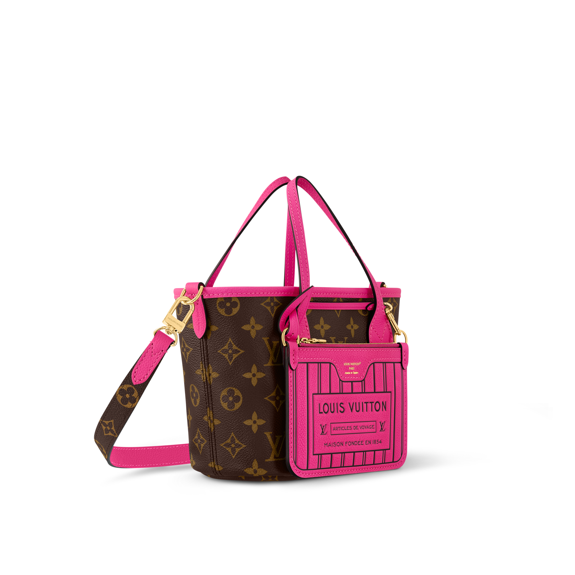 Bolso Neverfull Inside Out BB con bandolera H33 Bolsos y pequeña marroquinería Bolsos de mujer Icónicos Louis Vuitton | LOUIS VUITTON (Zoom de producto)