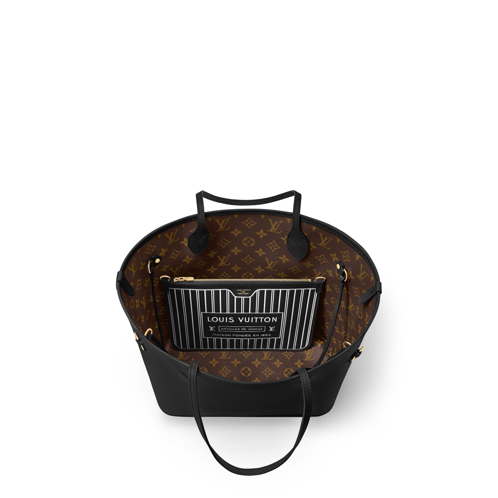 Bolso Neverfull Inside Out MM H33 Bolsos y pequeña marroquinería Bolsos de mujer Icónicos Louis Vuitton | LOUIS VUITTON (Zoom de producto)
