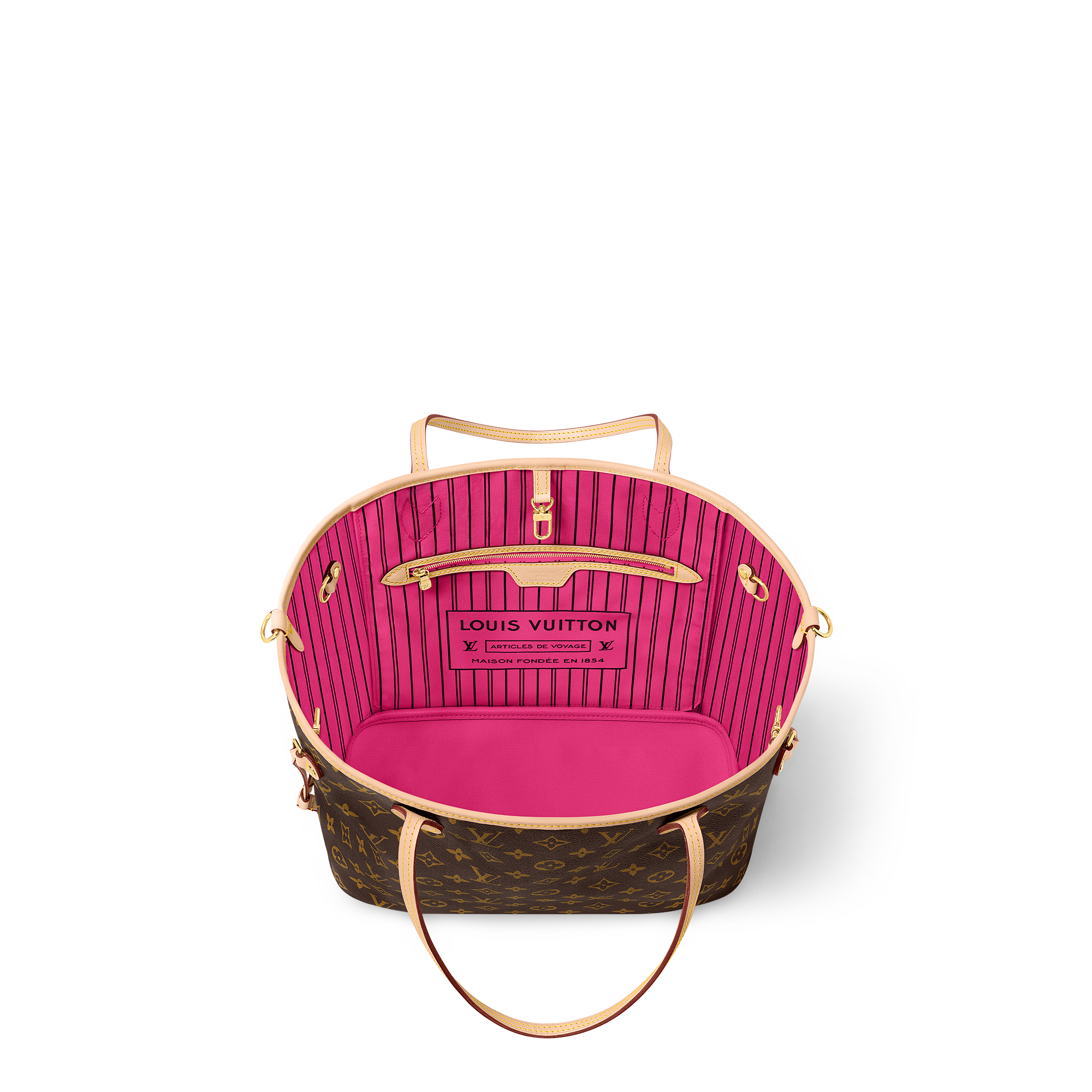 Bolso Neverfull Inside Out MM con bandolera Lona Monogram Bolsos y pequeña marroquinería Bolsos de mujer Icónicos Louis Vuitton | LOUIS VUITTON (Zoom de producto)