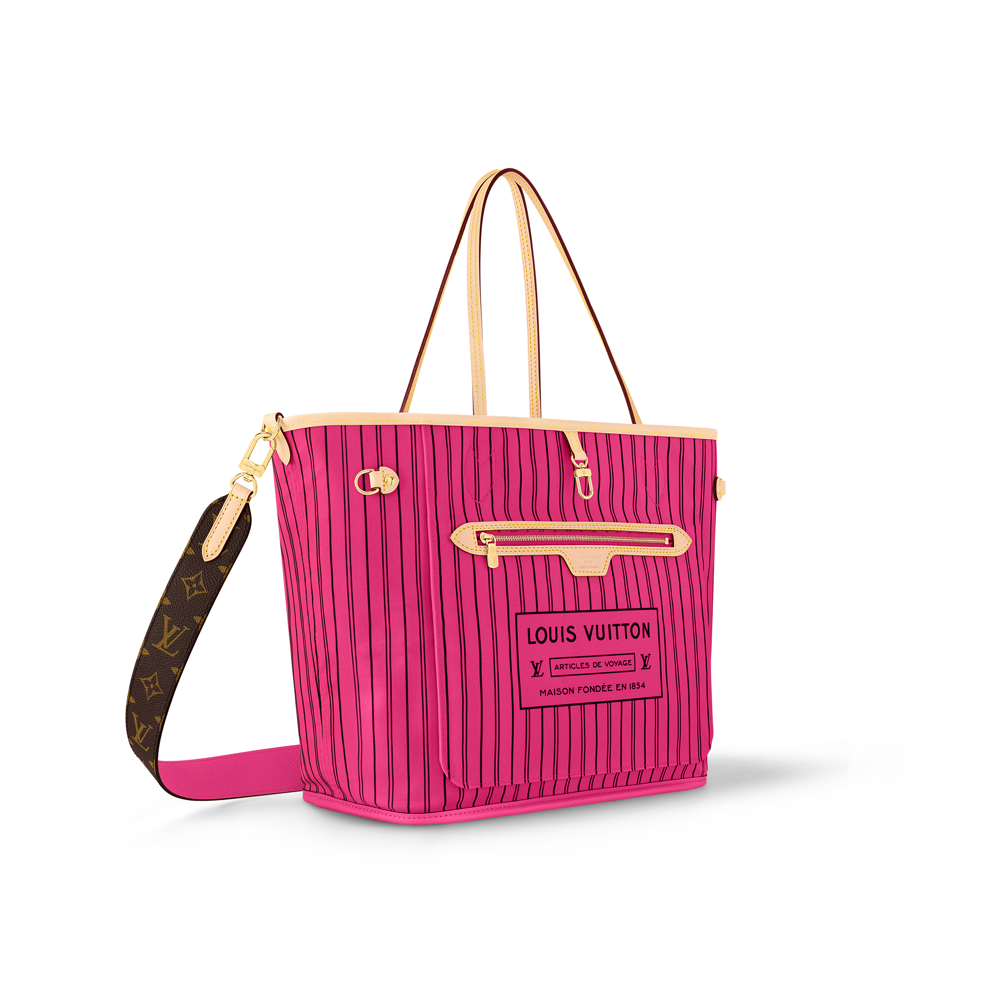 Bolso Neverfull Inside Out MM con bandolera Lona Monogram Bolsos y pequeña marroquinería Bolsos de mujer Icónicos Louis Vuitton | LOUIS VUITTON (Zoom de producto)