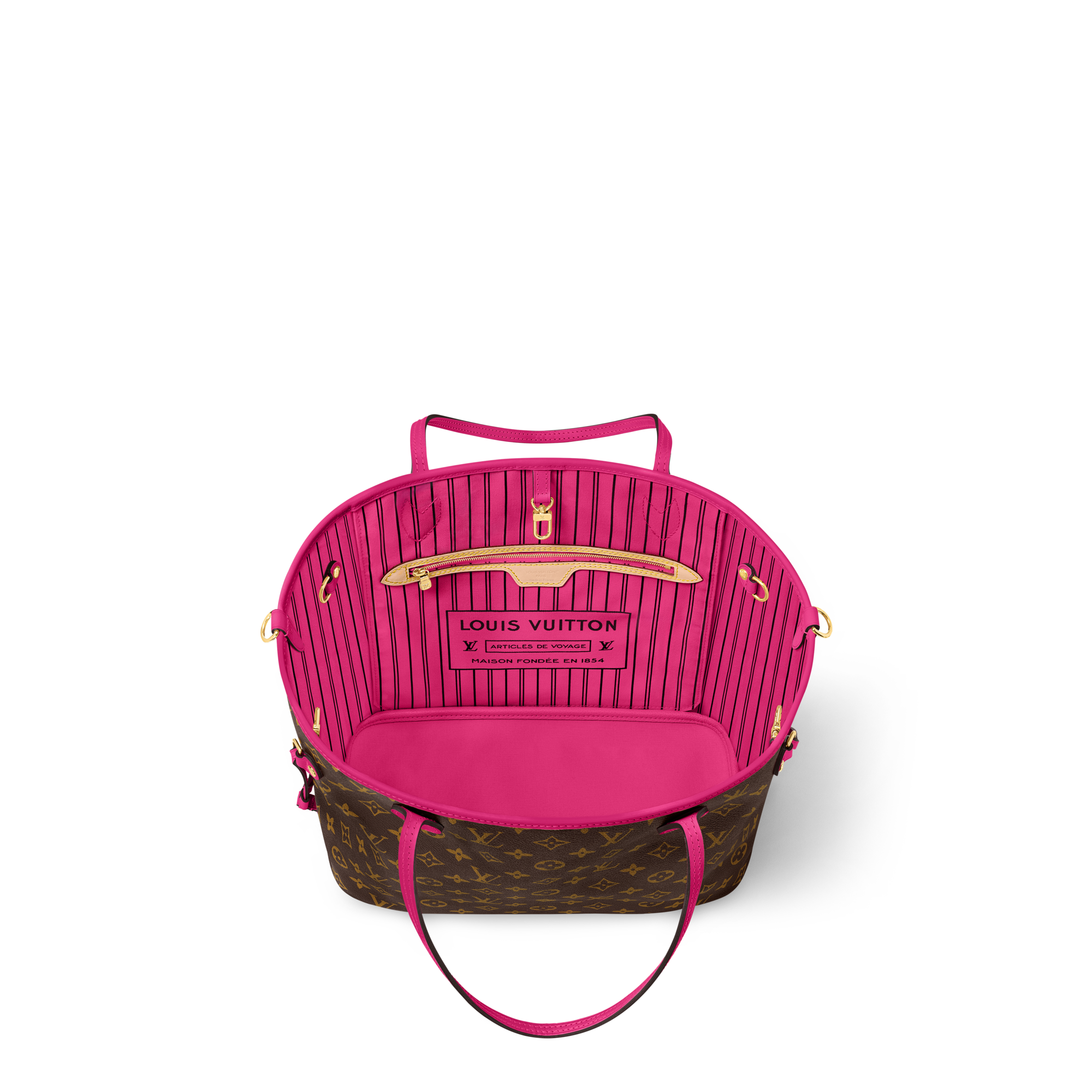 Bolso Neverfull Inside Out MM con bandolera Lona Monogram Bolsos y pequeña marroquinería Bolsos de mujer Icónicos Louis Vuitton | LOUIS VUITTON (Zoom de producto)