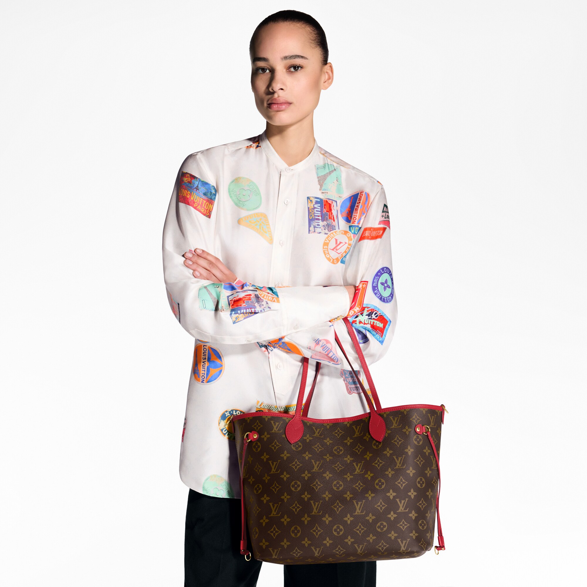 Bolso Neverfull Inside Out MM con bandolera Lona Monogram Bolsos y pequeña marroquinería Bolsos de mujer Icónicos Louis Vuitton | LOUIS VUITTON (Zoom de producto)