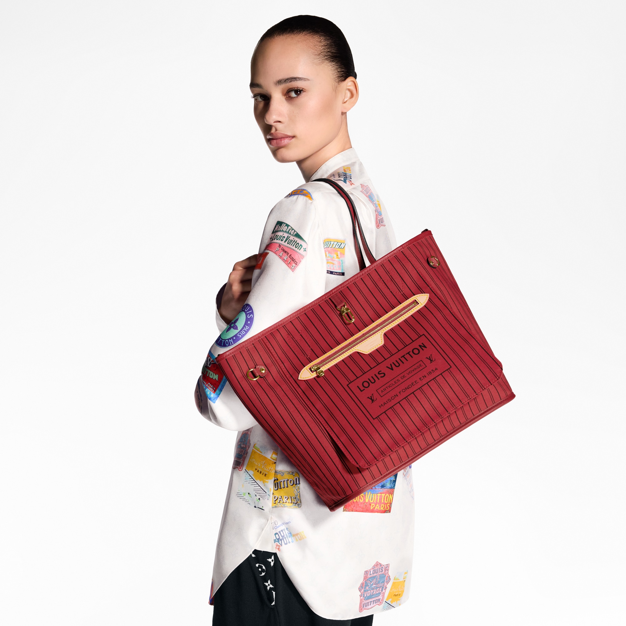 Bolso Neverfull Inside Out MM con bandolera Lona Monogram Bolsos y pequeña marroquinería Bolsos de mujer Icónicos Louis Vuitton | LOUIS VUITTON (Zoom de producto)