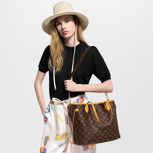 Bolso Neverfull Inside Out MM con bandolera Lona Monogram Bolsos y pequeña marroquinería Bolsos de mujer Icónicos Louis Vuitton | LOUIS VUITTON (Zoom de producto)