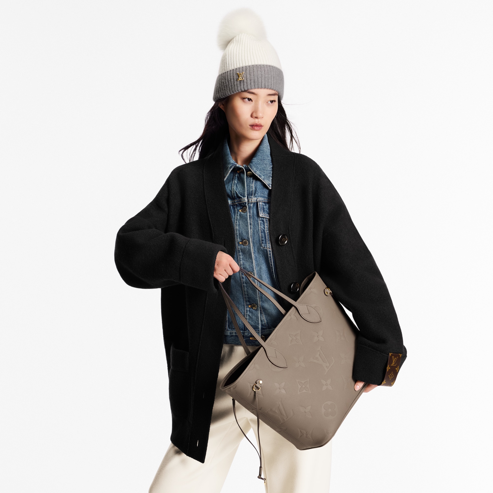 Bolso Neverfull MM Piel Monogram Empreinte Mujer Bolsos Bolsos | LOUIS VUITTON (Zoom de producto)