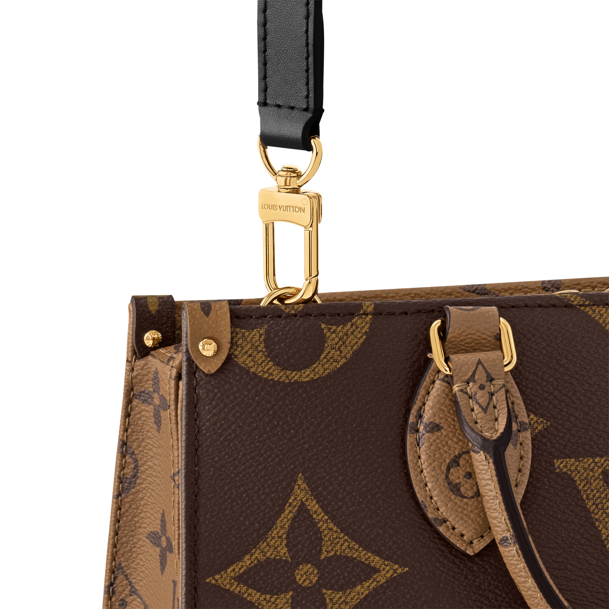Bolso OnTheGo East West Chain Lona Monogram Reverse Canvas Bolsos y pequeña marroquinería Bolsos de mujer Icónicos Louis Vuitton | LOUIS VUITTON (Zoom de producto)