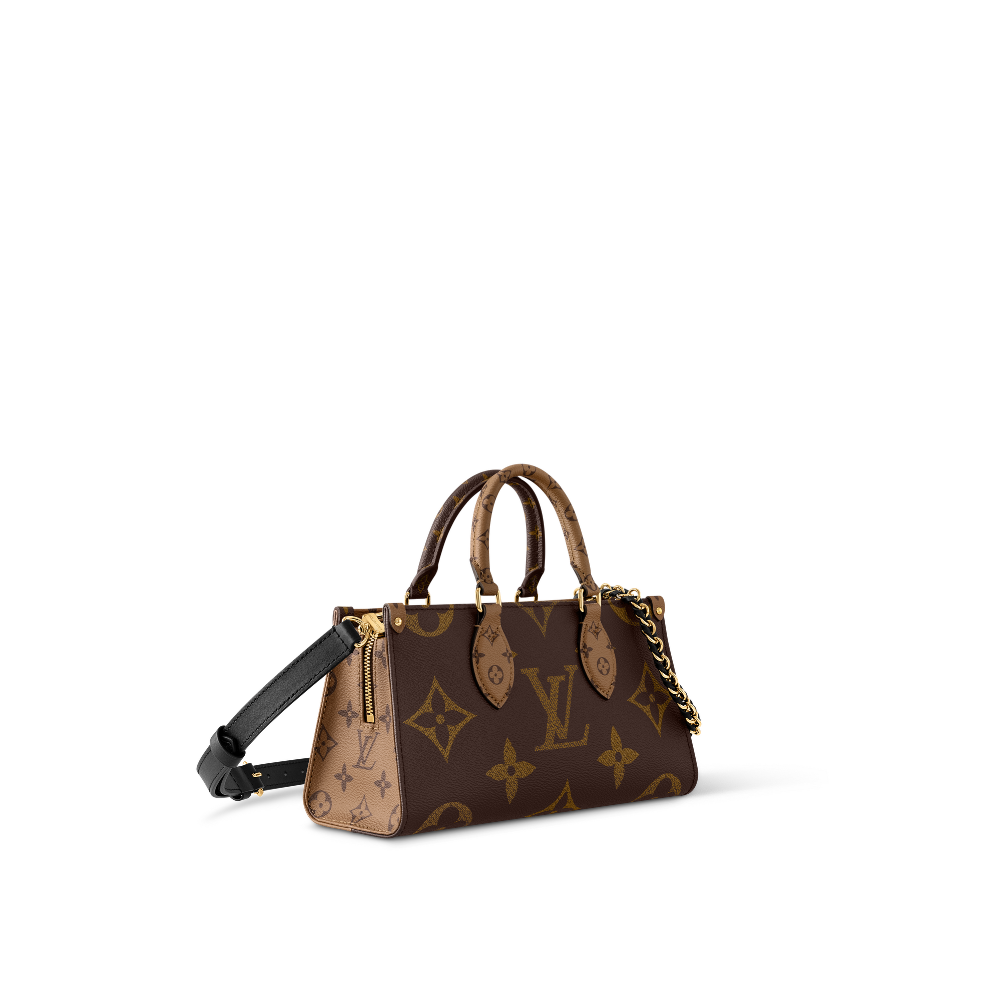 Bolso OnTheGo East West Chain Lona Monogram Reverse Canvas Bolsos y pequeña marroquinería Bolsos de mujer Icónicos Louis Vuitton | LOUIS VUITTON (Zoom de producto)