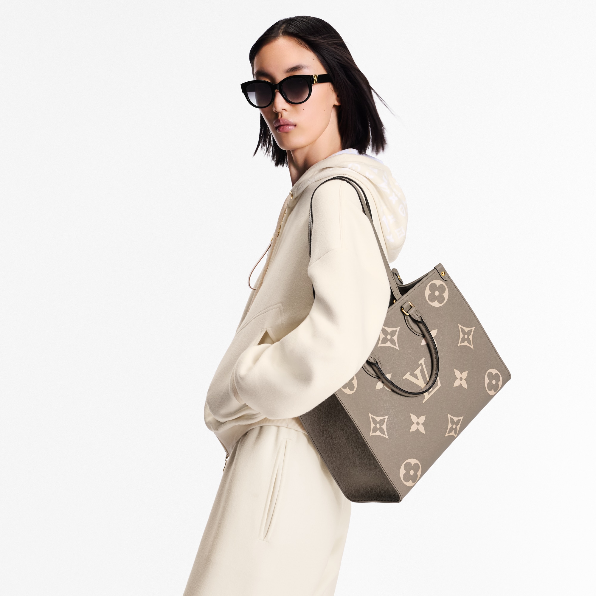 Bolso OnTheGo MM Piel Monogram Empreinte Bicolor Mujer Bolsos All Collections | LOUIS VUITTON (Zoom de producto)