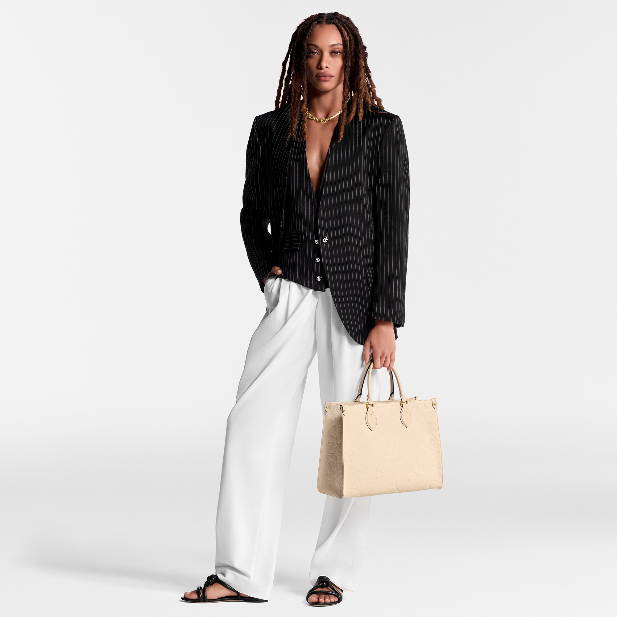 Bolso OnTheGo MM Piel Monogram Empreinte Mujer Bolsos Todas las colecciones | LOUIS VUITTON (Zoom de producto)