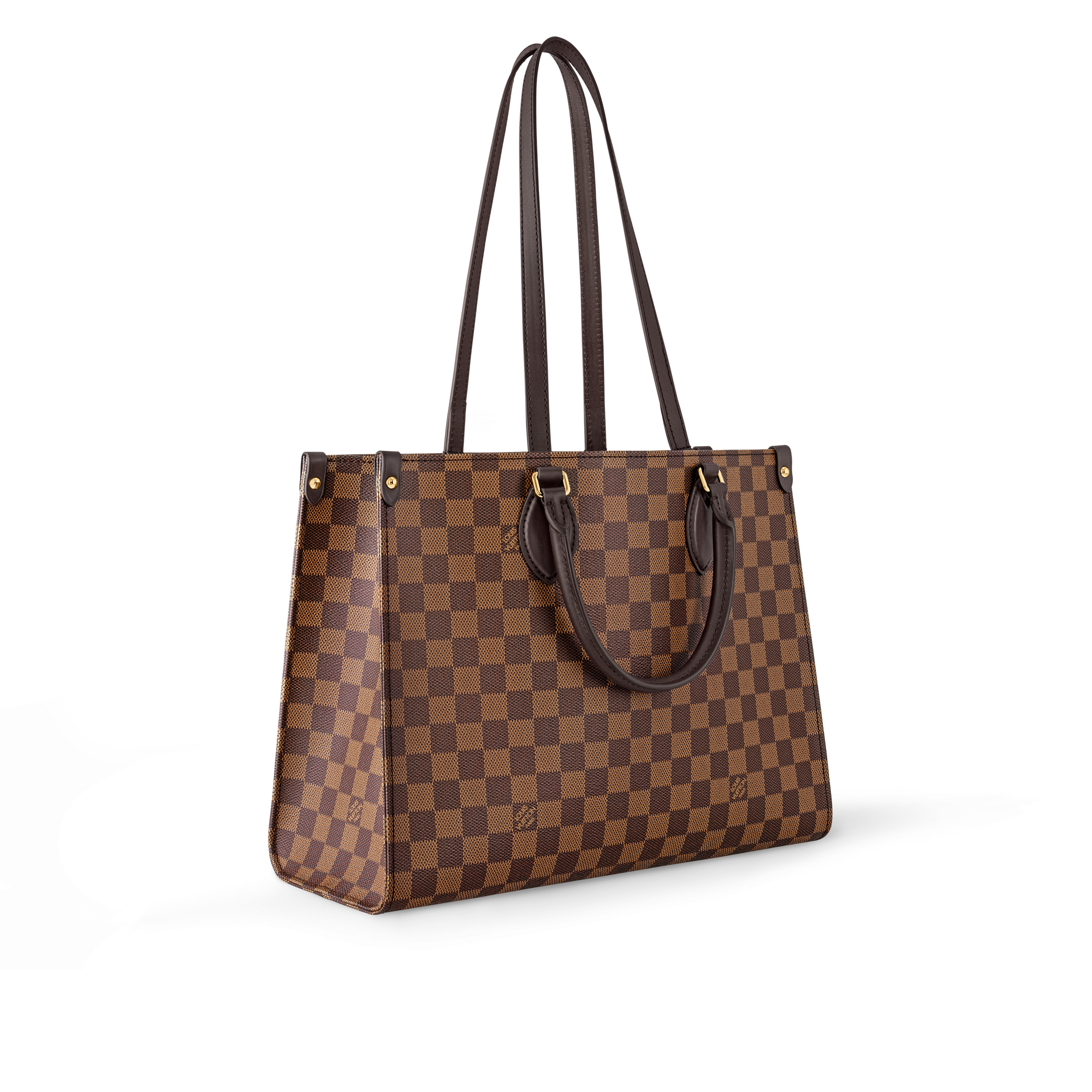 Bolso OnTheGo MM Lona Damier Ebène Bolsos y pequeña marroquinería Bolsos de mujer Icónicos Louis Vuitton | LOUIS VUITTON (Zoom de producto)