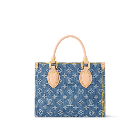 Bolso OnTheGo PM Lona Monogram Denim Bolsos y pequeña marroquinería Bolsos de mujer Icónicos Louis Vuitton | LOUIS VUITTON (Zoom de producto)